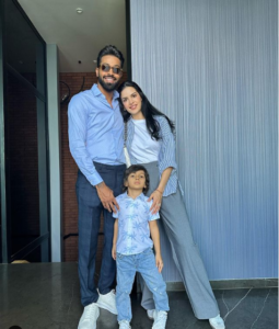 Hardik Pandya, Natasha Stankovic and their Son Agastya